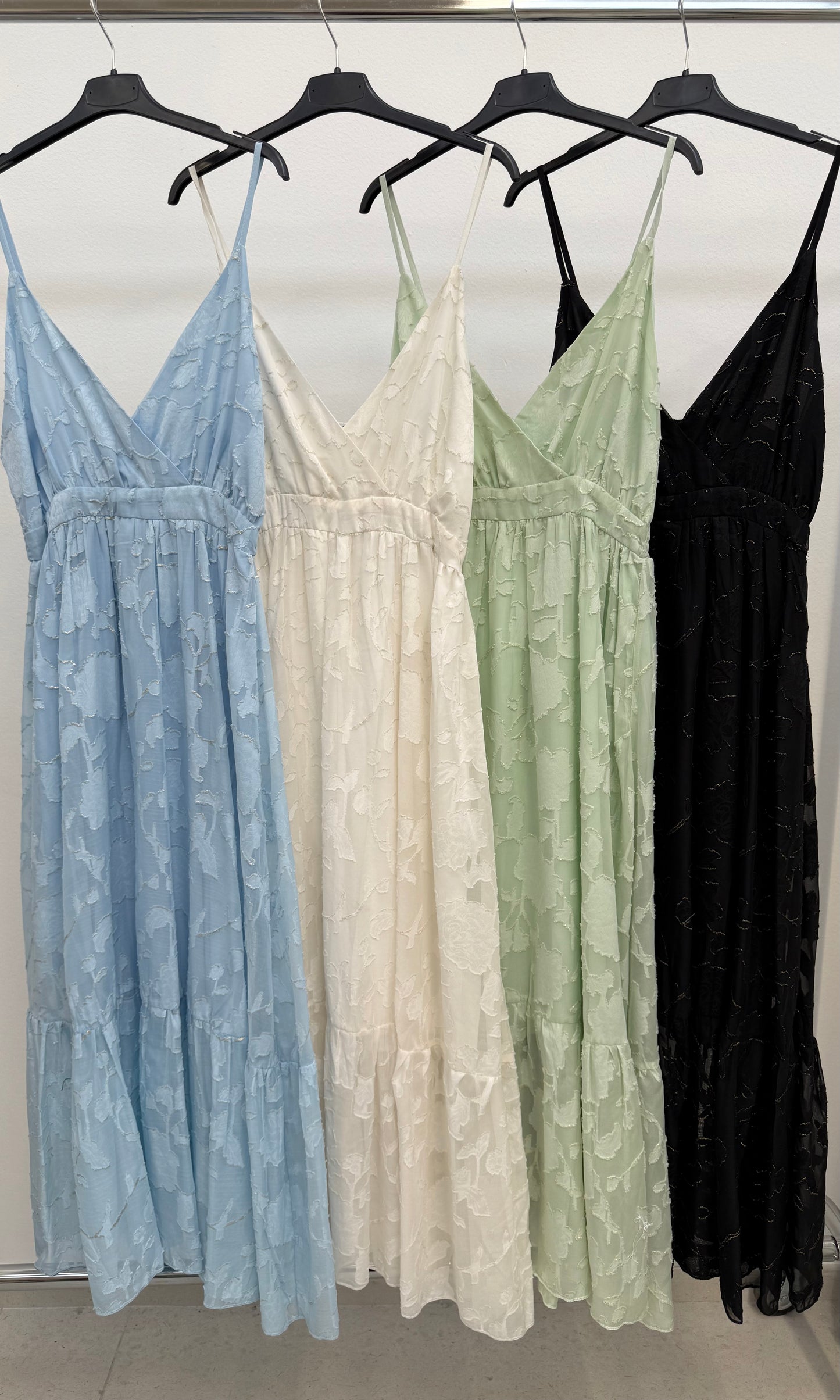 Jasmine Embroidered Chiffon Dress
