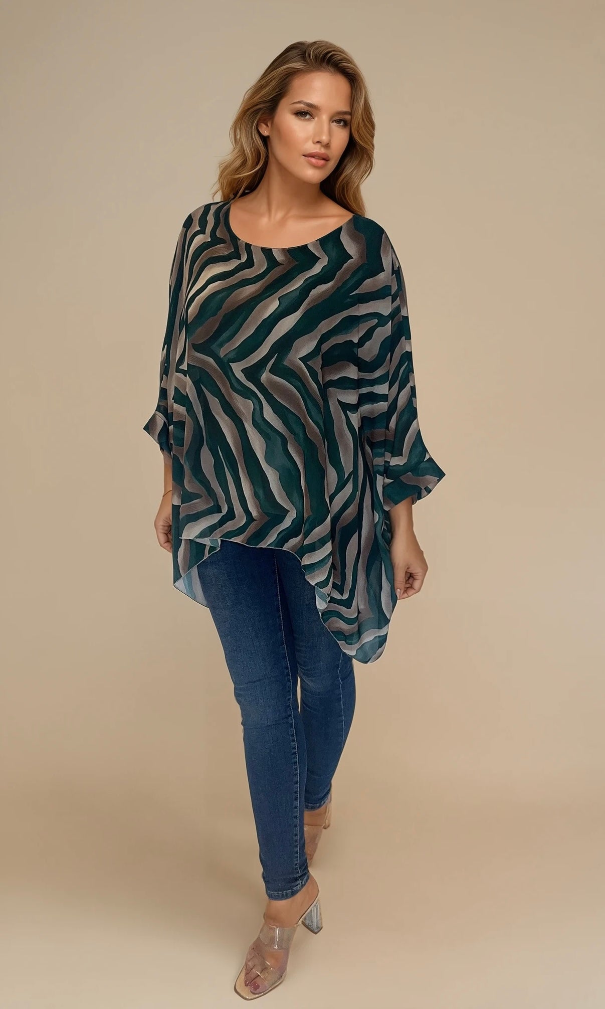 Tiffany zebra print top
