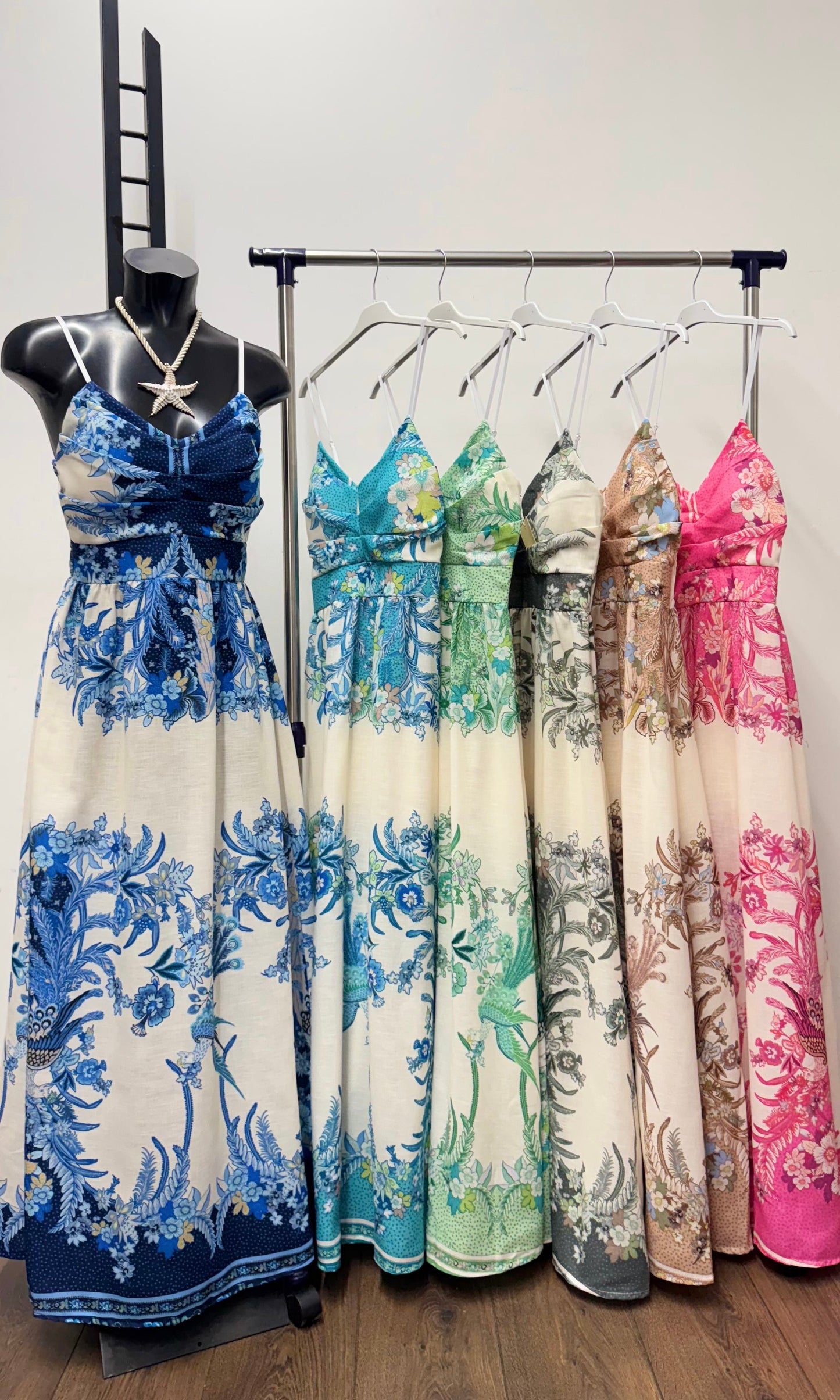 Cleo print maxi Dress