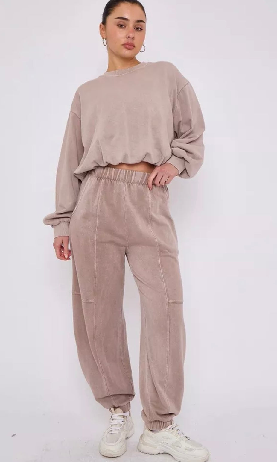 Acid Wash With Bubble Hem Lounge suit (10067)