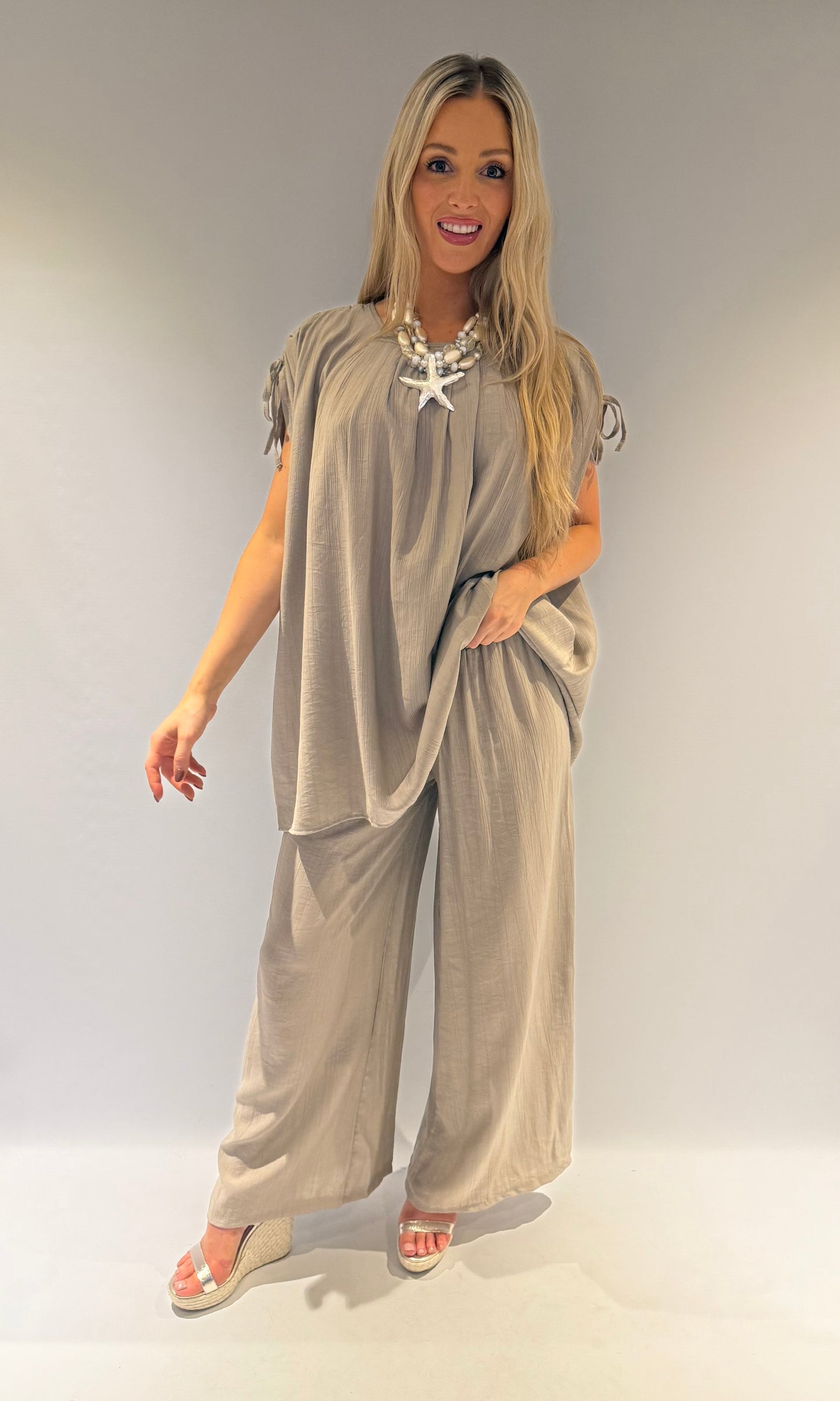 Samantha Tie Shoulder Co-ord