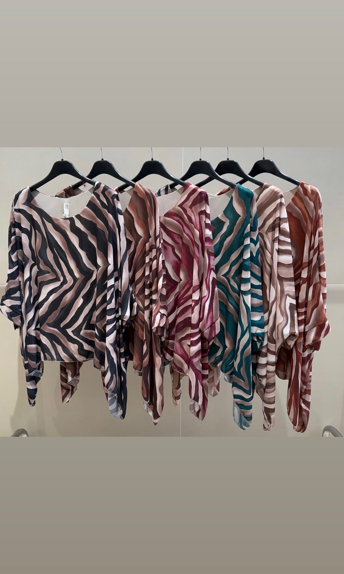 Tiffany zebra print top