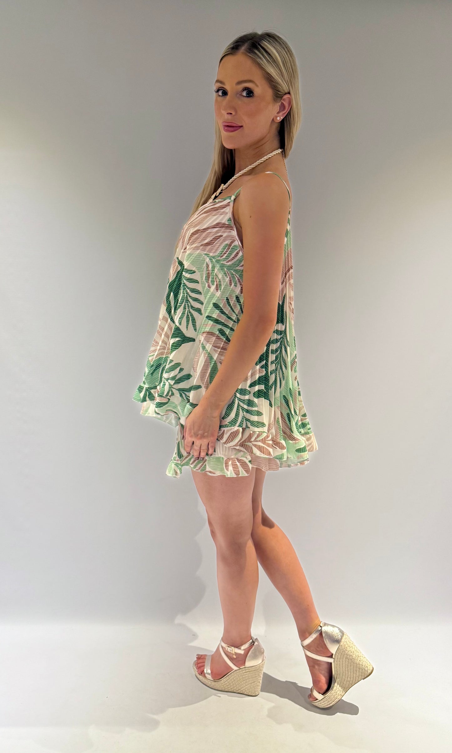 Mykonos Pleat Short set