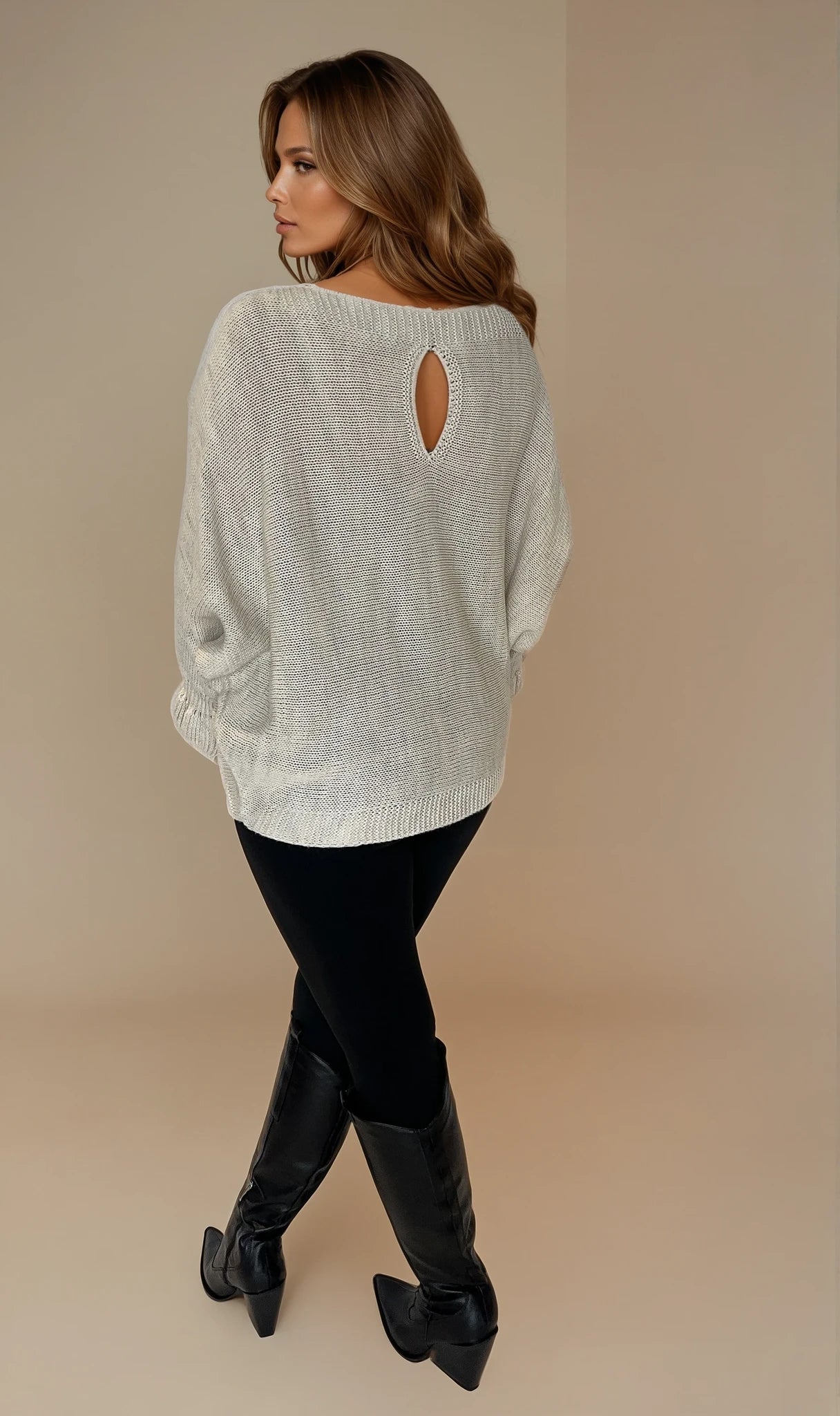 Kelly ruffle sleeve jumper