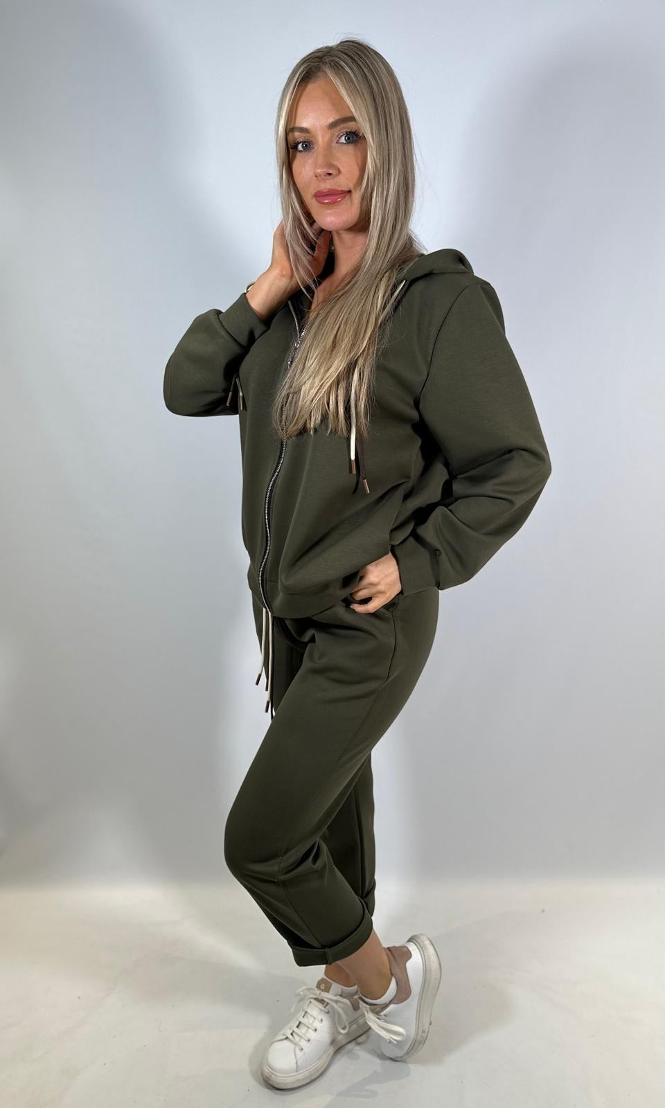 Scuba hooded zip lounge suit