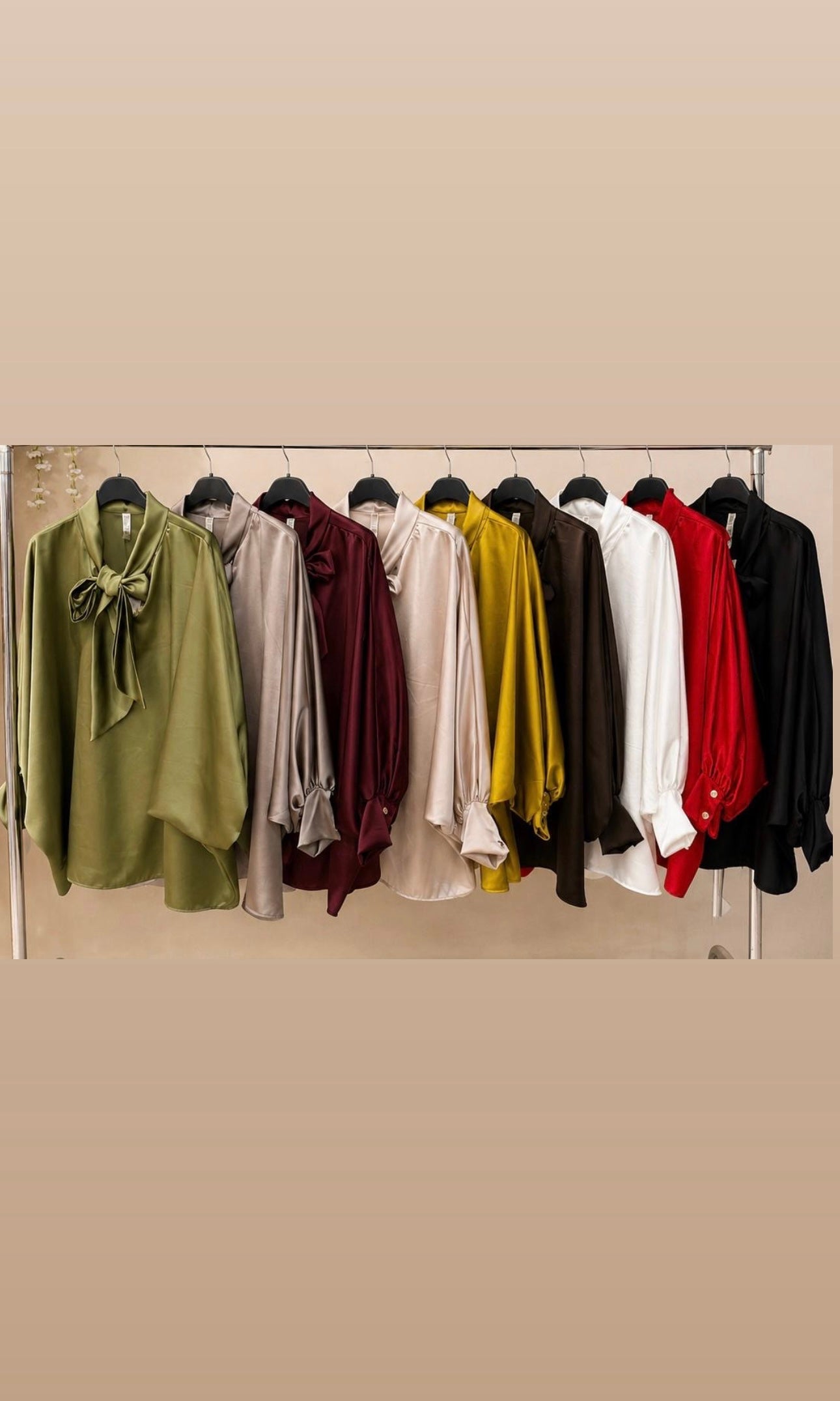 Zara Satin Bow Blouse