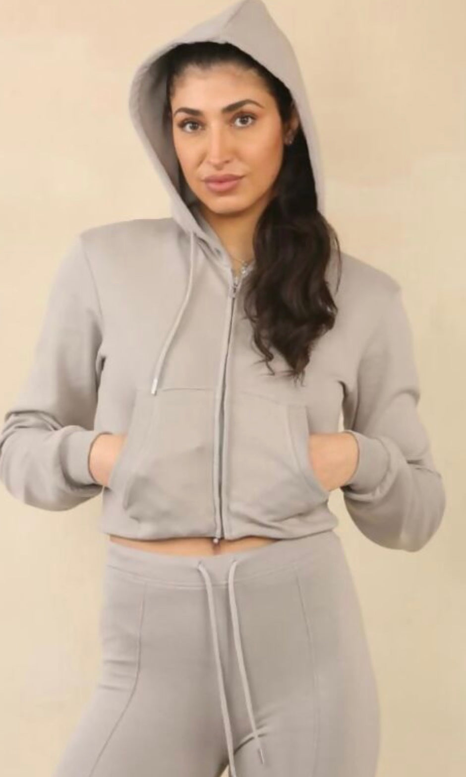 Zip Hoody with Bell bottom Lounge set (10051)