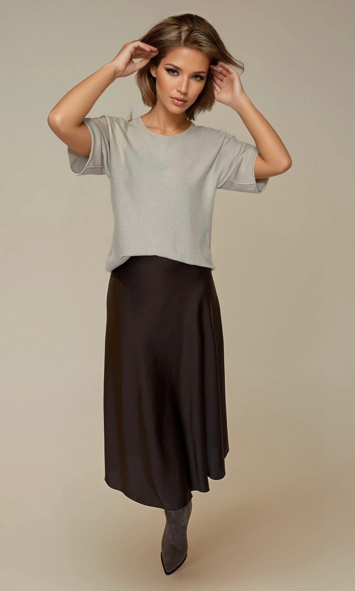 Wholesale Jasmine Satin Skirt for Boutique Retailers - Catwalk style wholesale