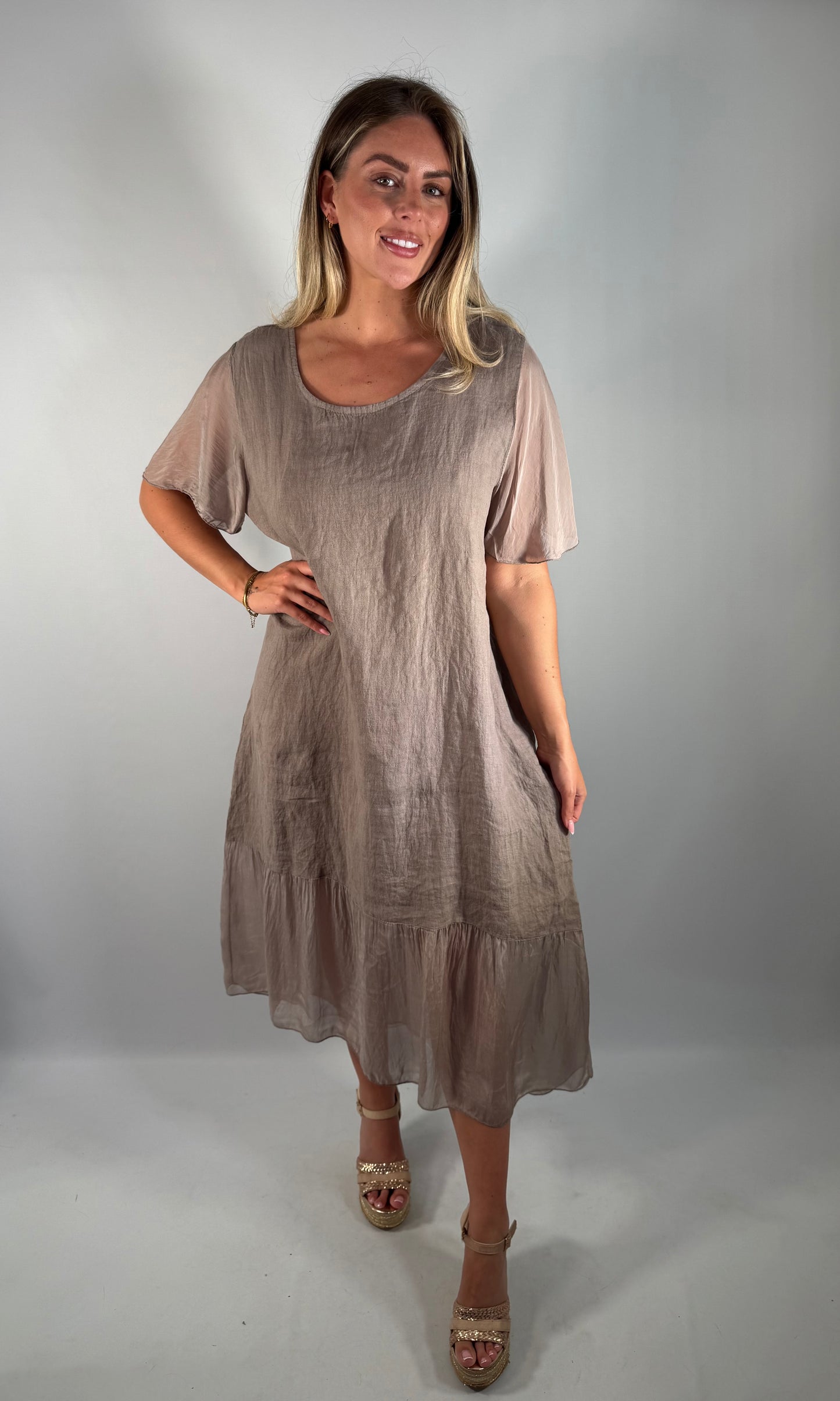 Sahara Linen Tie Back Dress