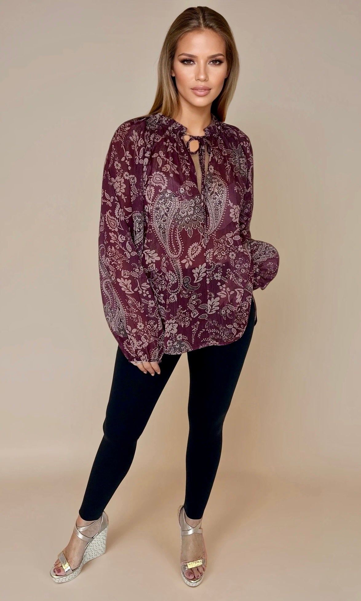 Bethany Paisley blouse