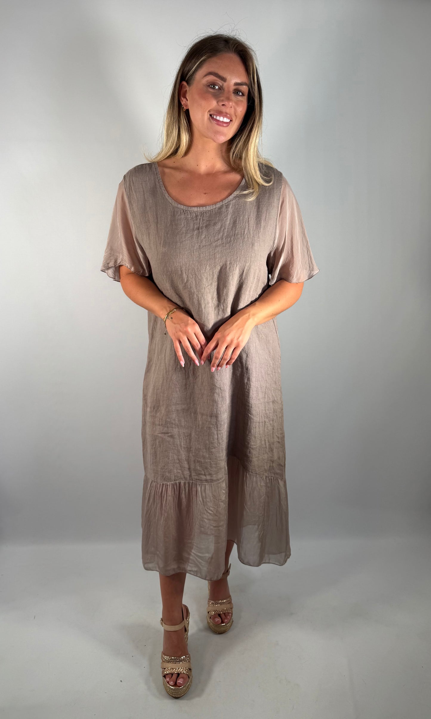 Sahara Linen Tie Back Dress