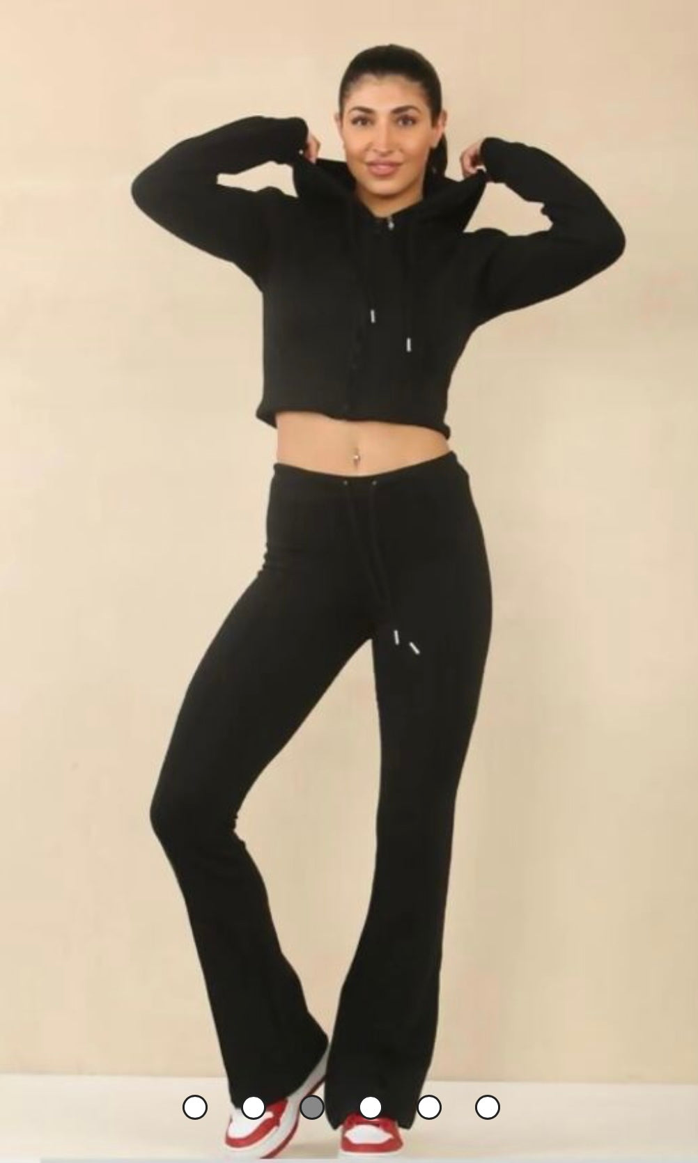 Zip Hoody with Bell bottom Lounge set (10051)