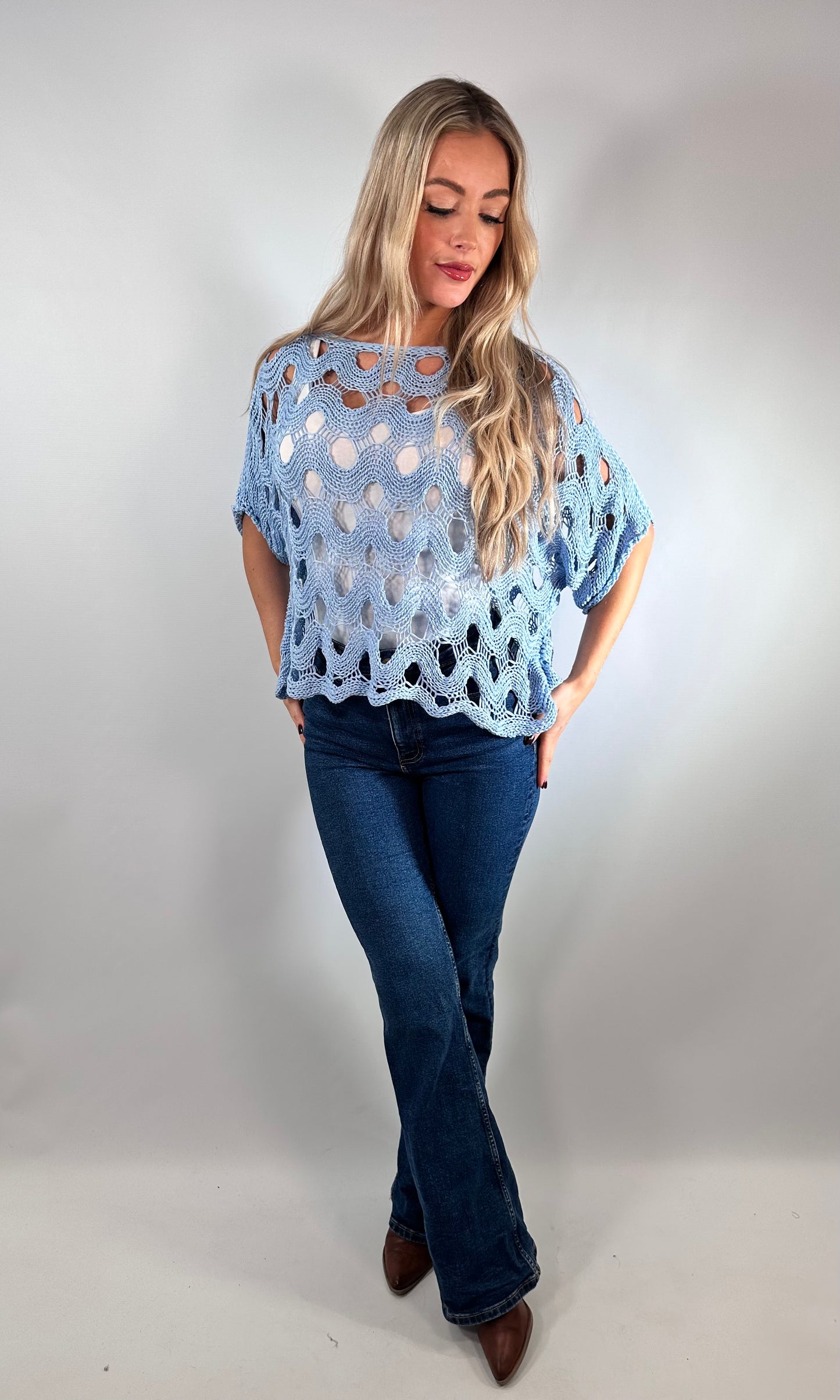 Fifi Oversized crochet top
