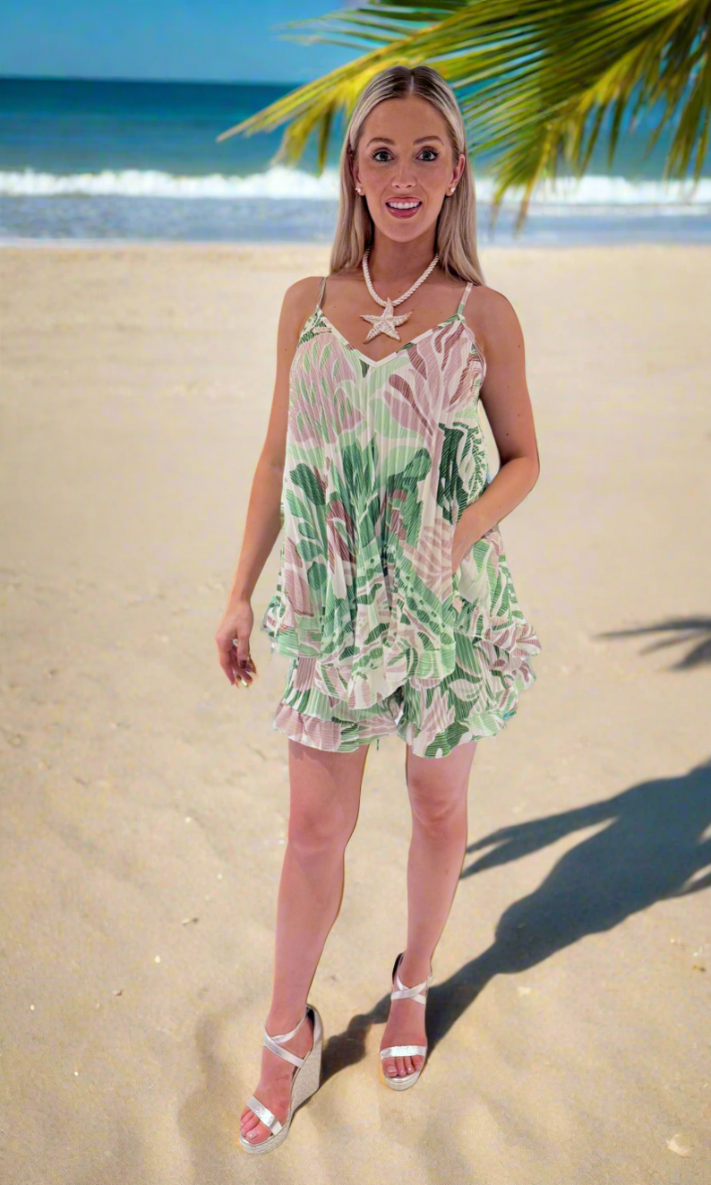 Mykonos Pleat Short set