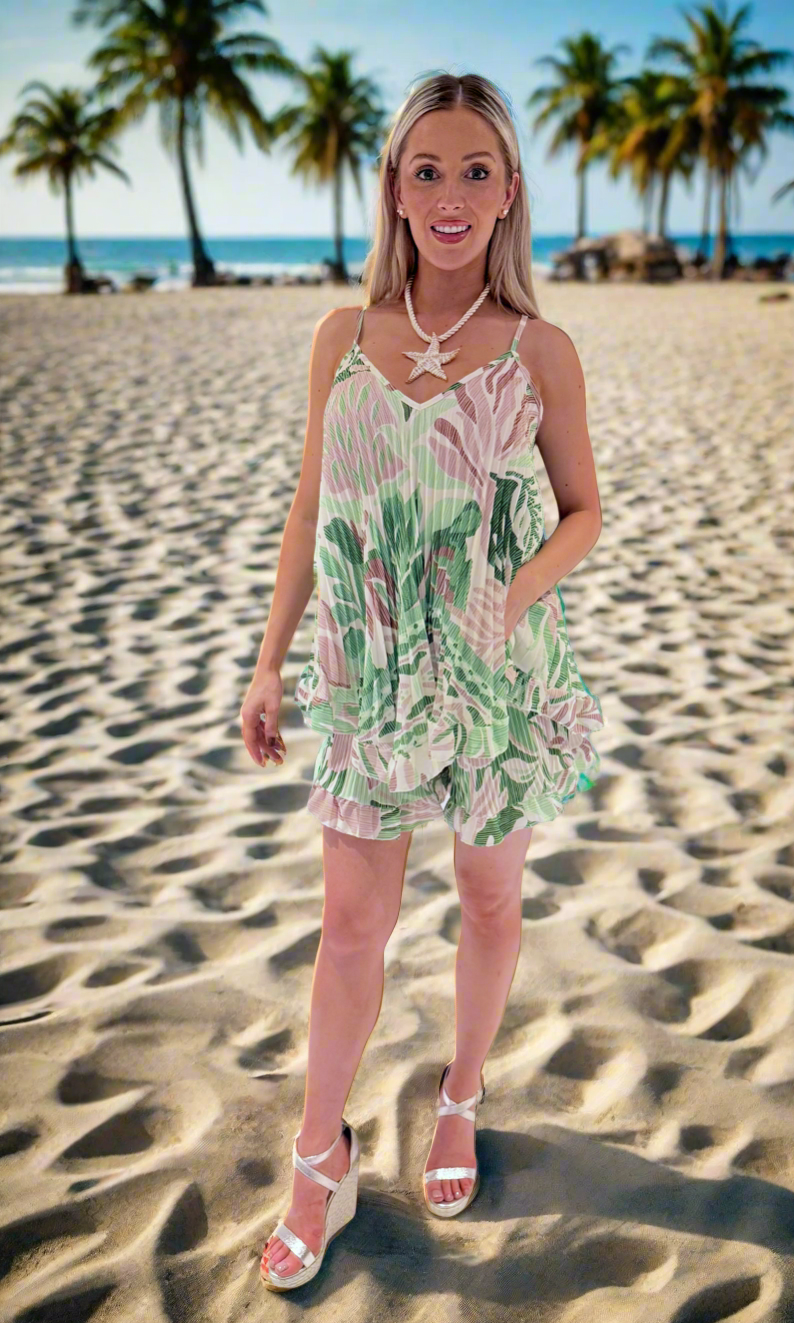 Mykonos Pleat Short set