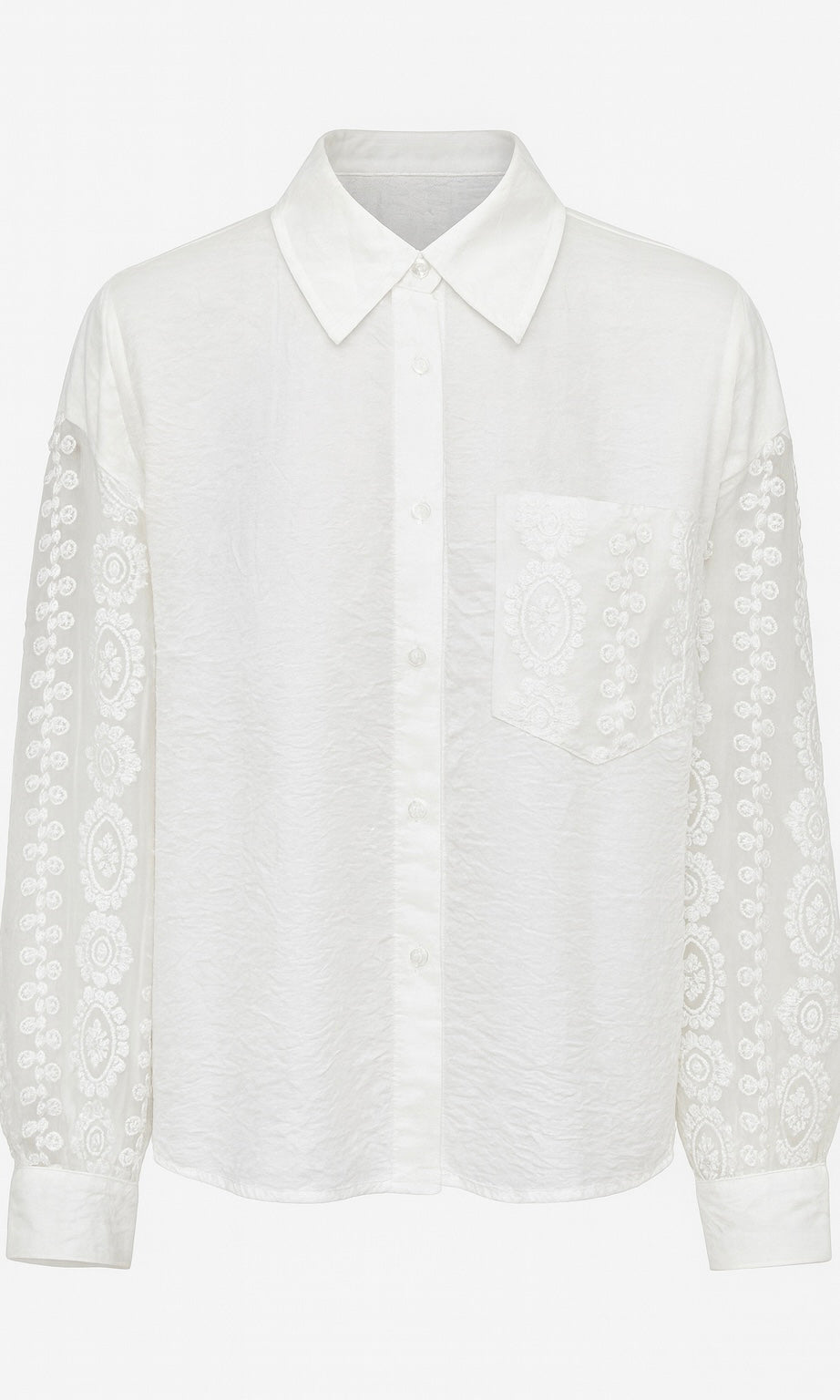 Marina Lace Sleeve Detail Shirt