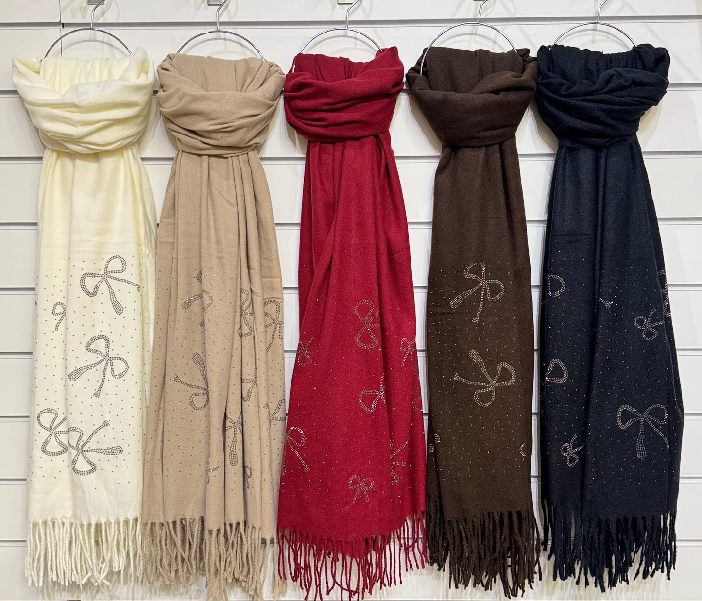 Crystal Bows scarf