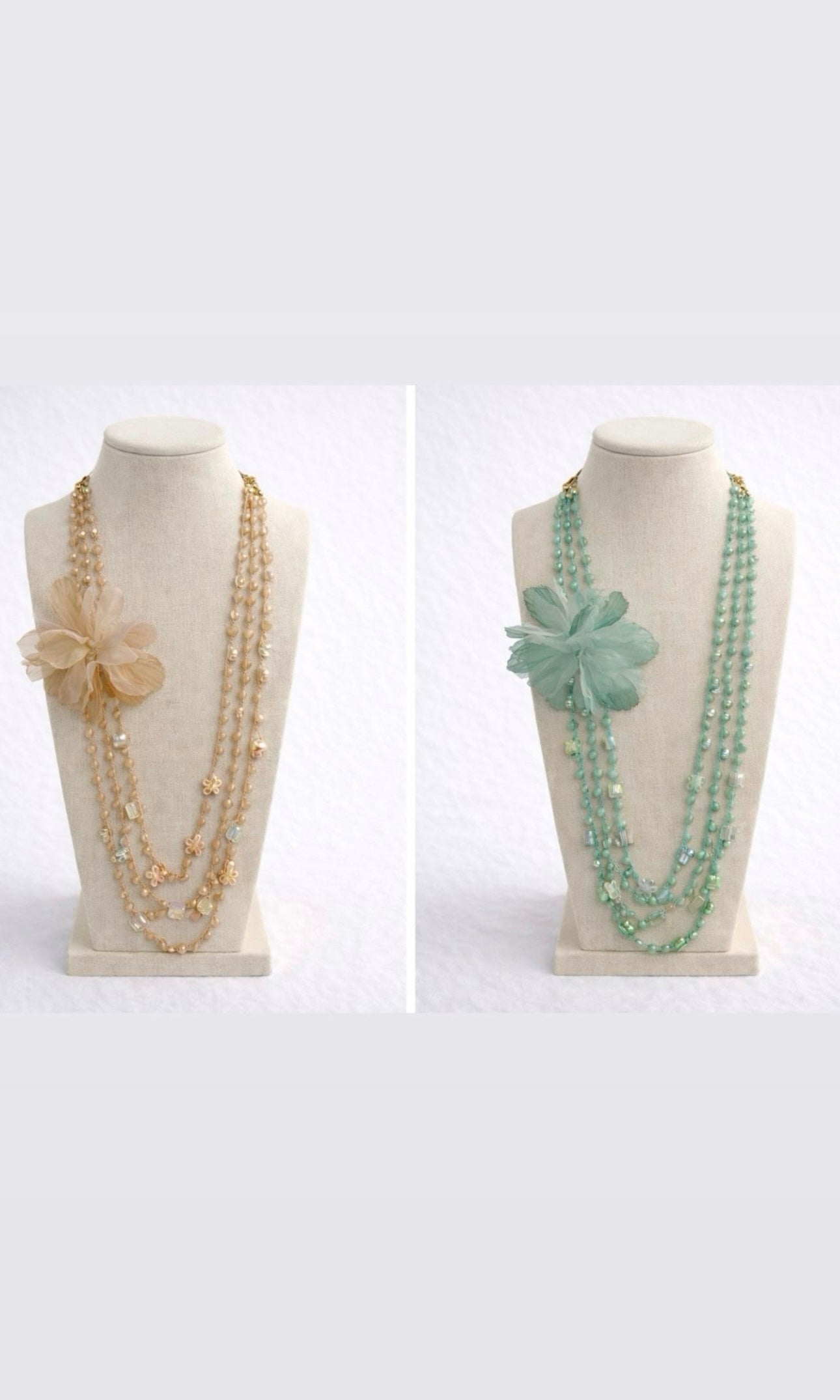 Yasmin Flower Beaded Necklace