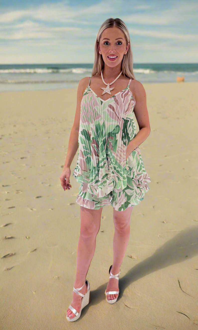Mykonos Pleat Short set