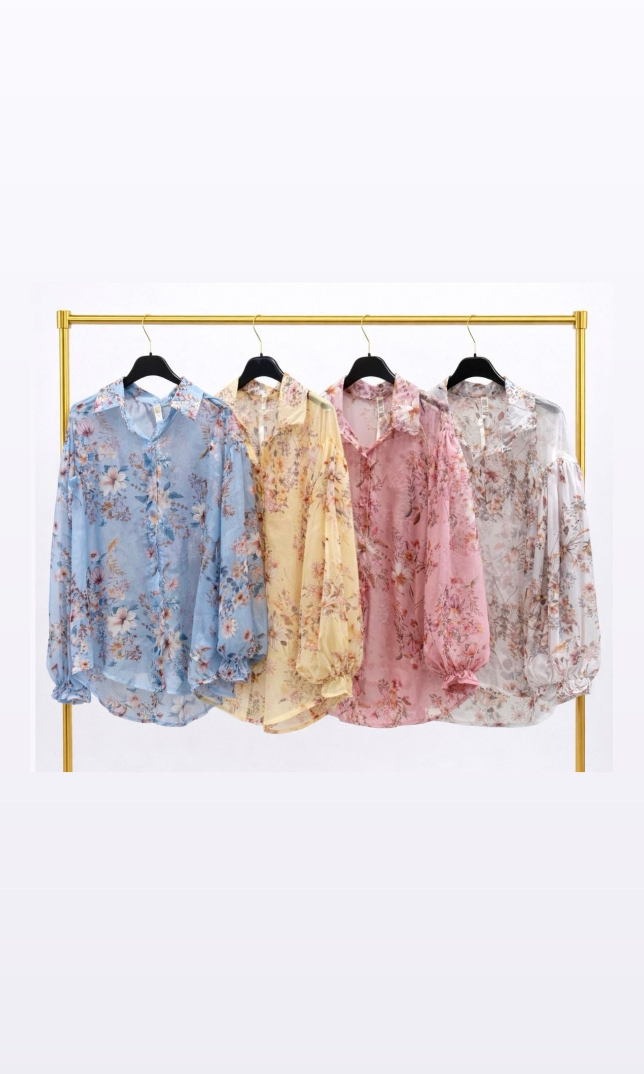 Verity Floral Tencel Balloon Sleeve Blouse