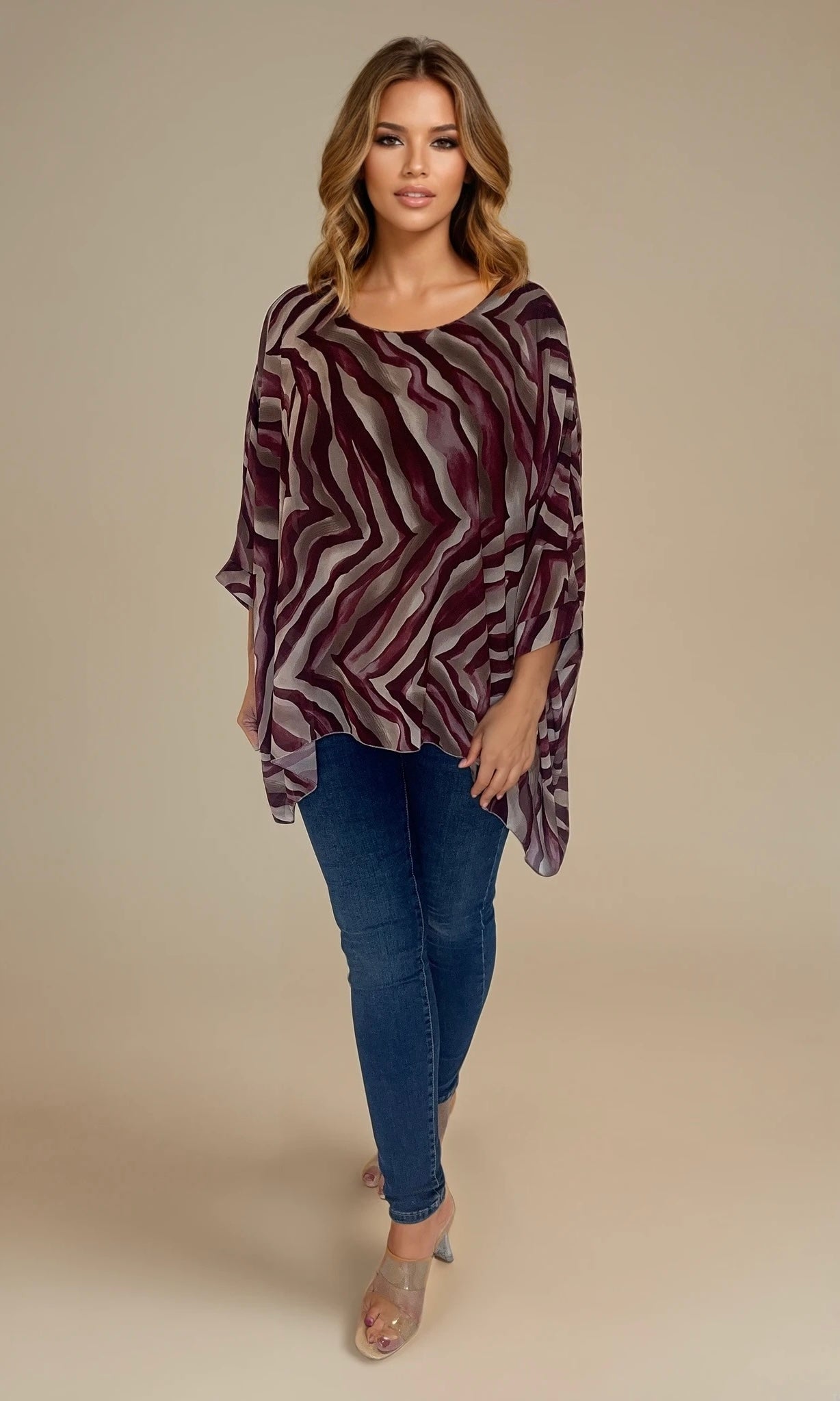 Tiffany zebra print top