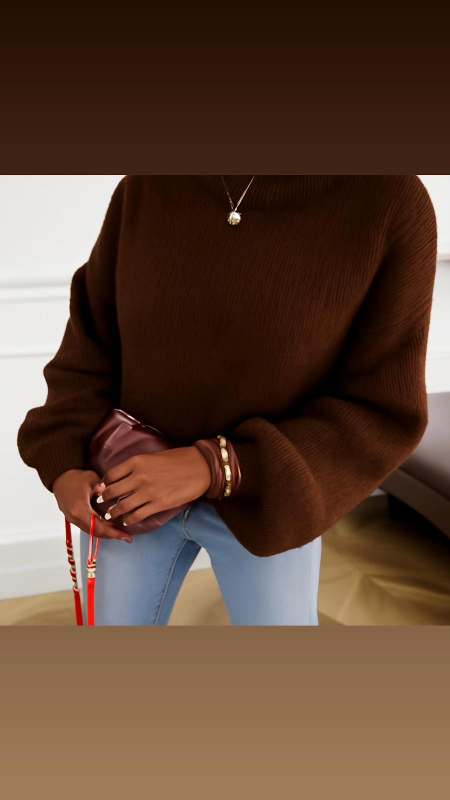 Thea Balloon Sleeve Cosy Knit Jumper