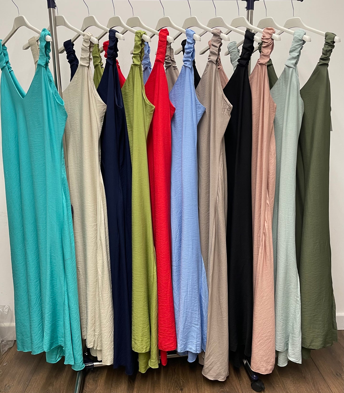 Ruffle Strap Maxi Dress