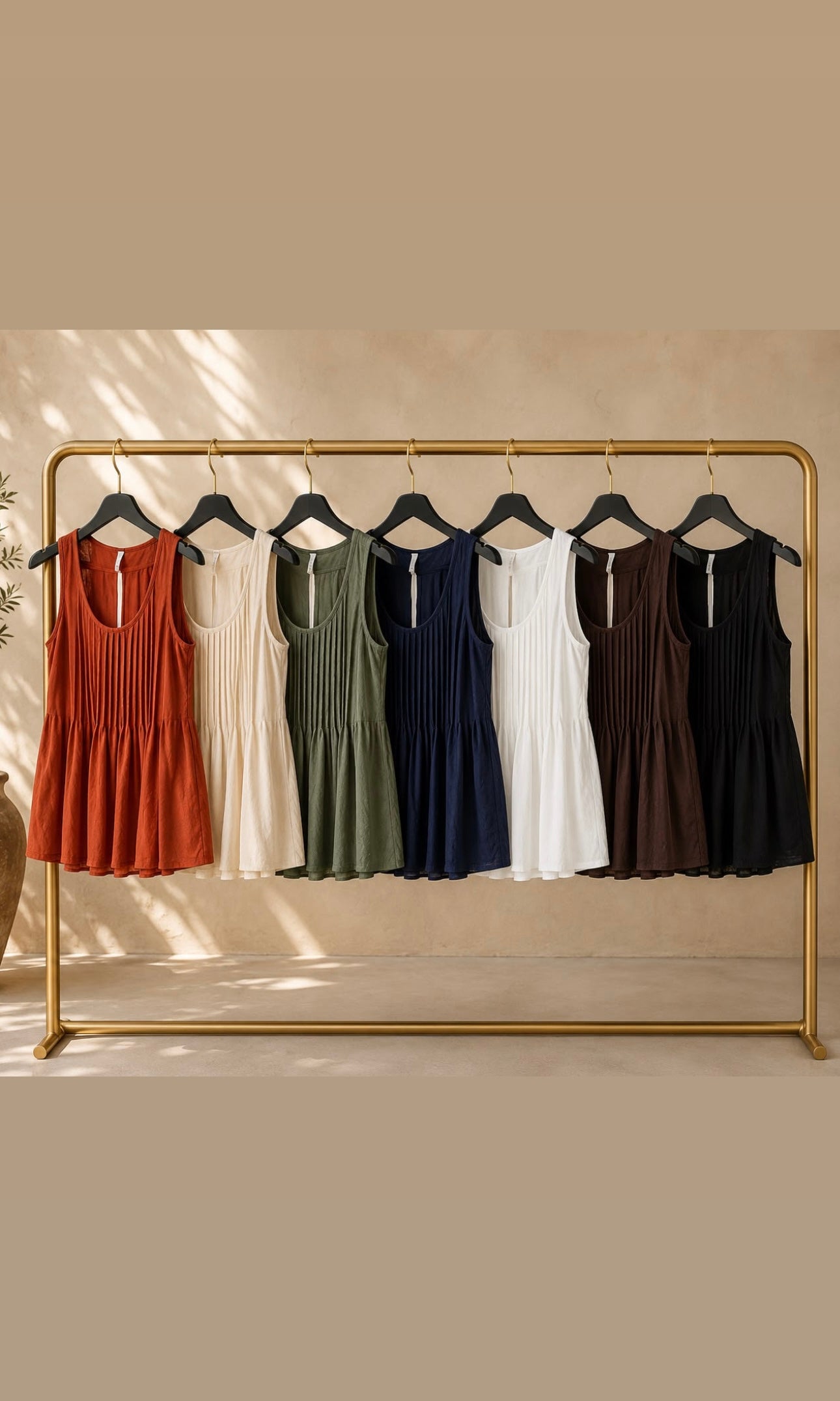 Tiffany Pleat Front Top