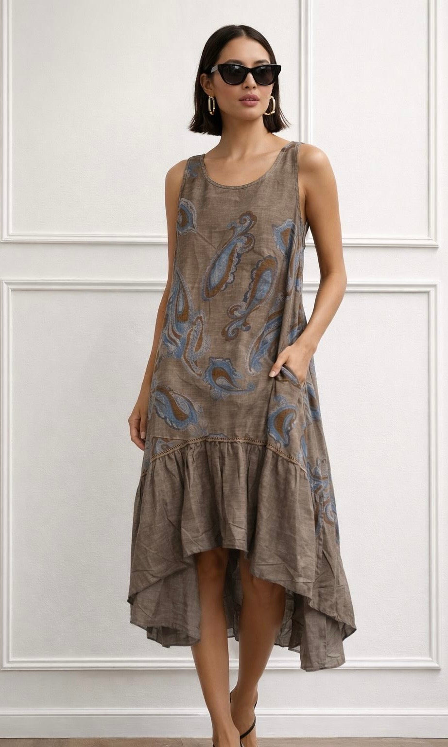 Wholesale Luna Paisley Dress for Boutique Retailers - Catwalk style wholesale