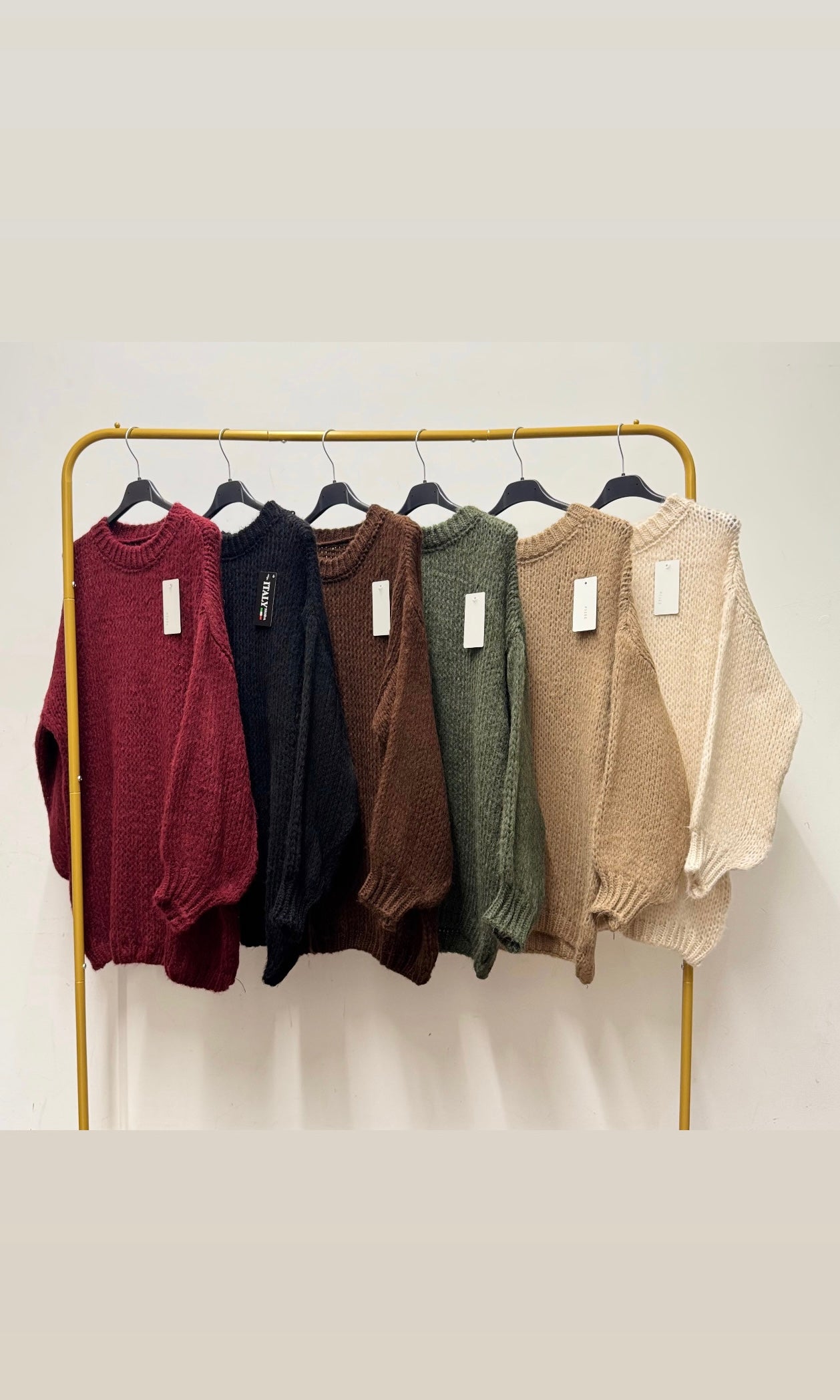Thea Balloon Sleeve Cosy Knit Jumper