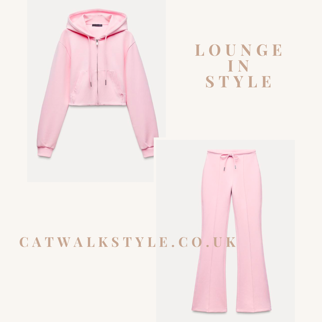 Zip Hoody with Bell bottom Lounge set (10051)