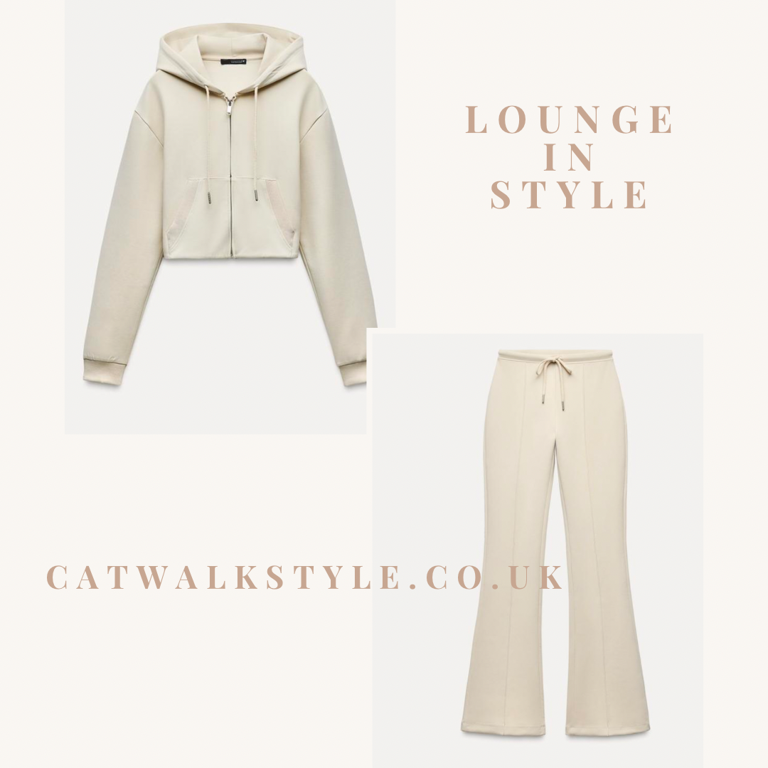 Zip Hoody with Bell bottom Lounge set (10051)