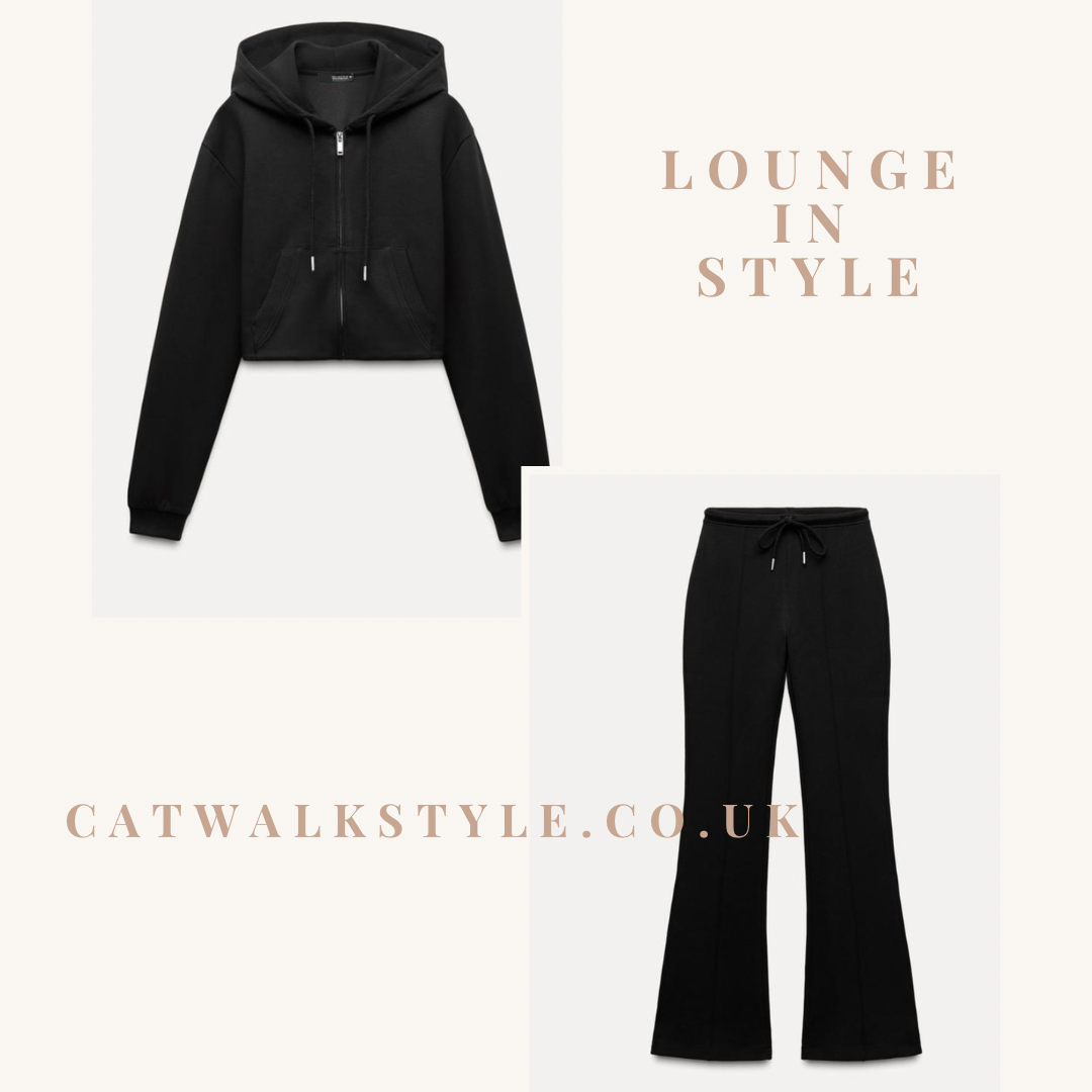 Zip Hoody with Bell bottom Lounge set (10051)