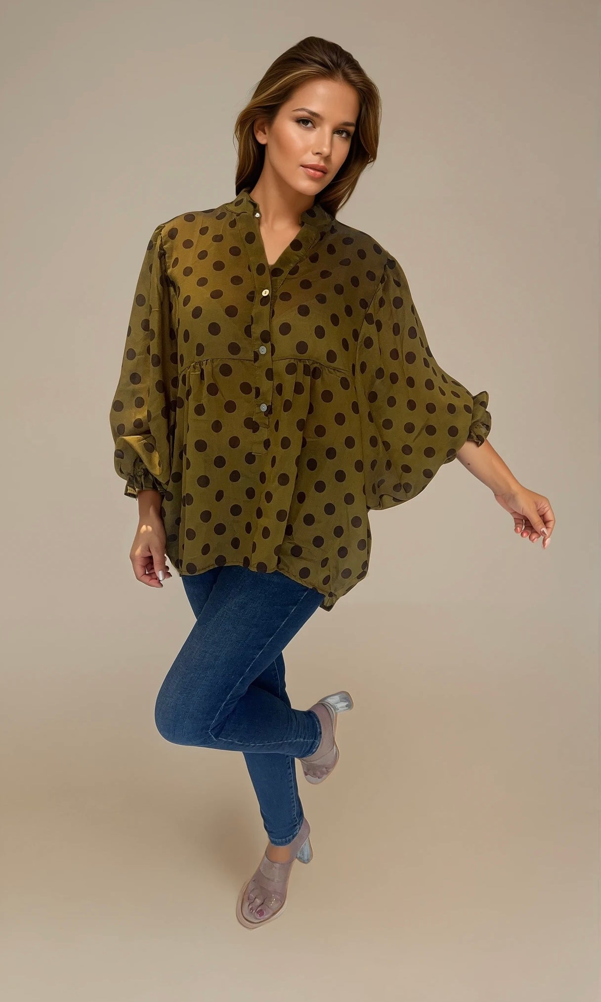 Dottie puff sleeve blouse