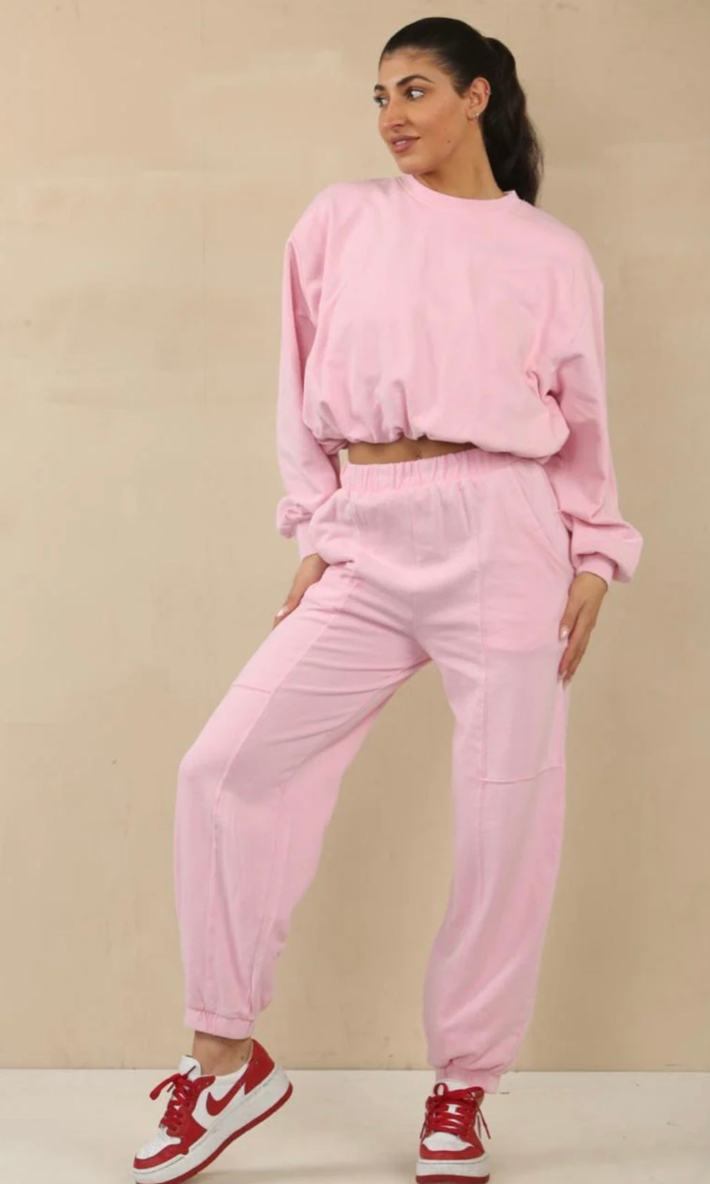 Acid Wash With Bubble Hem Lounge suit (10067)