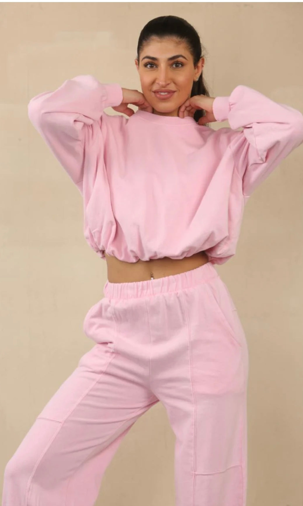 Acid Wash With Bubble Hem Lounge suit (10067)