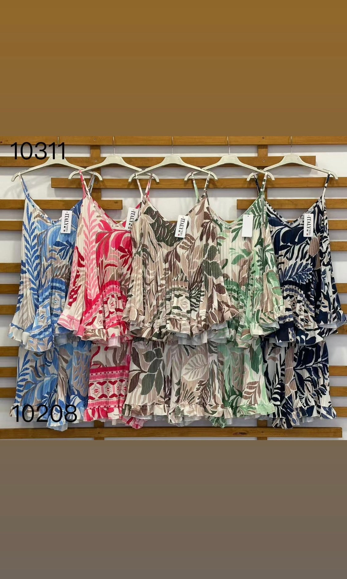 Mykonos Pleat Short set