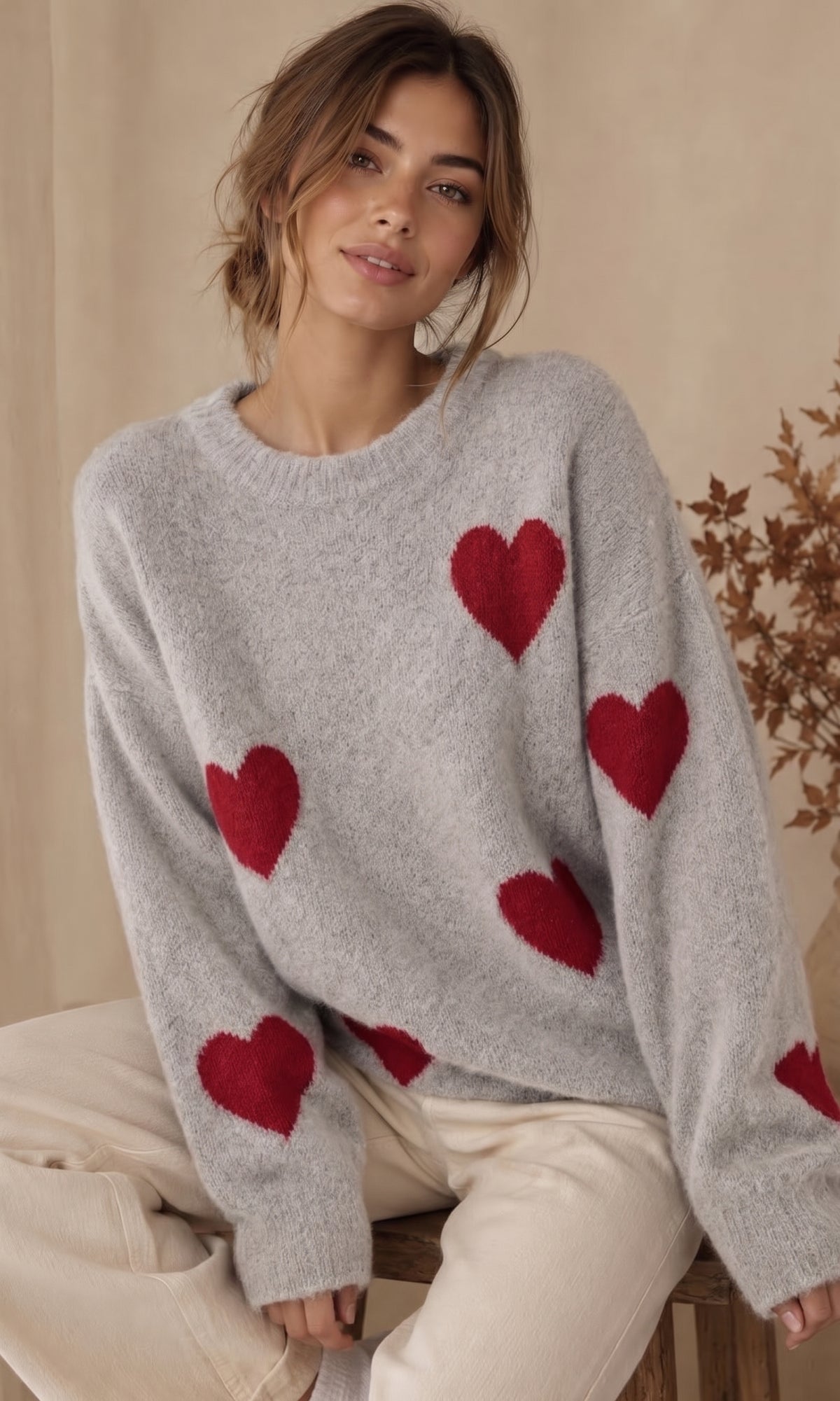 Wholesale Harriet Soft Heart Jumper - Catwalk style