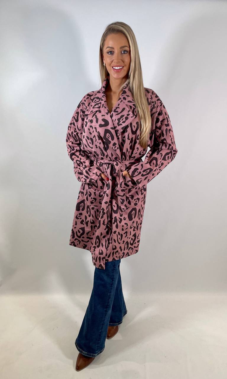 Leopard Print Mac Coat