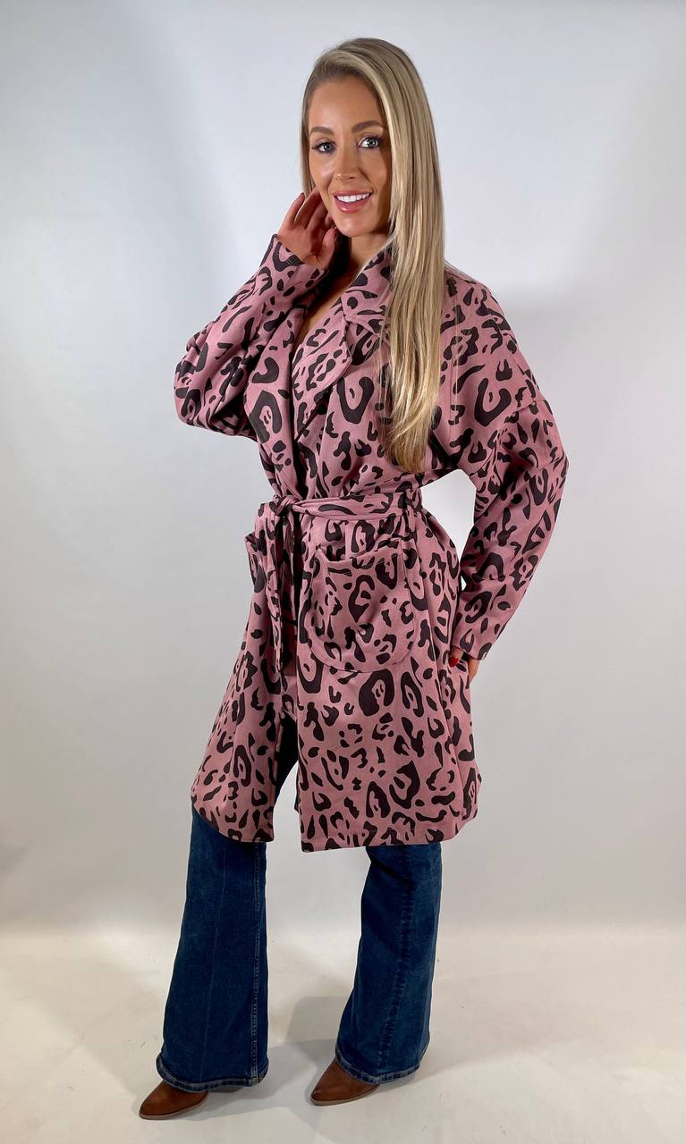 Leopard Print Mac Coat
