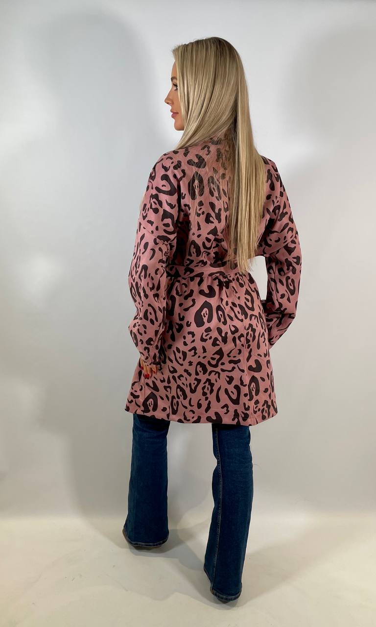 Leopard Print Mac Coat