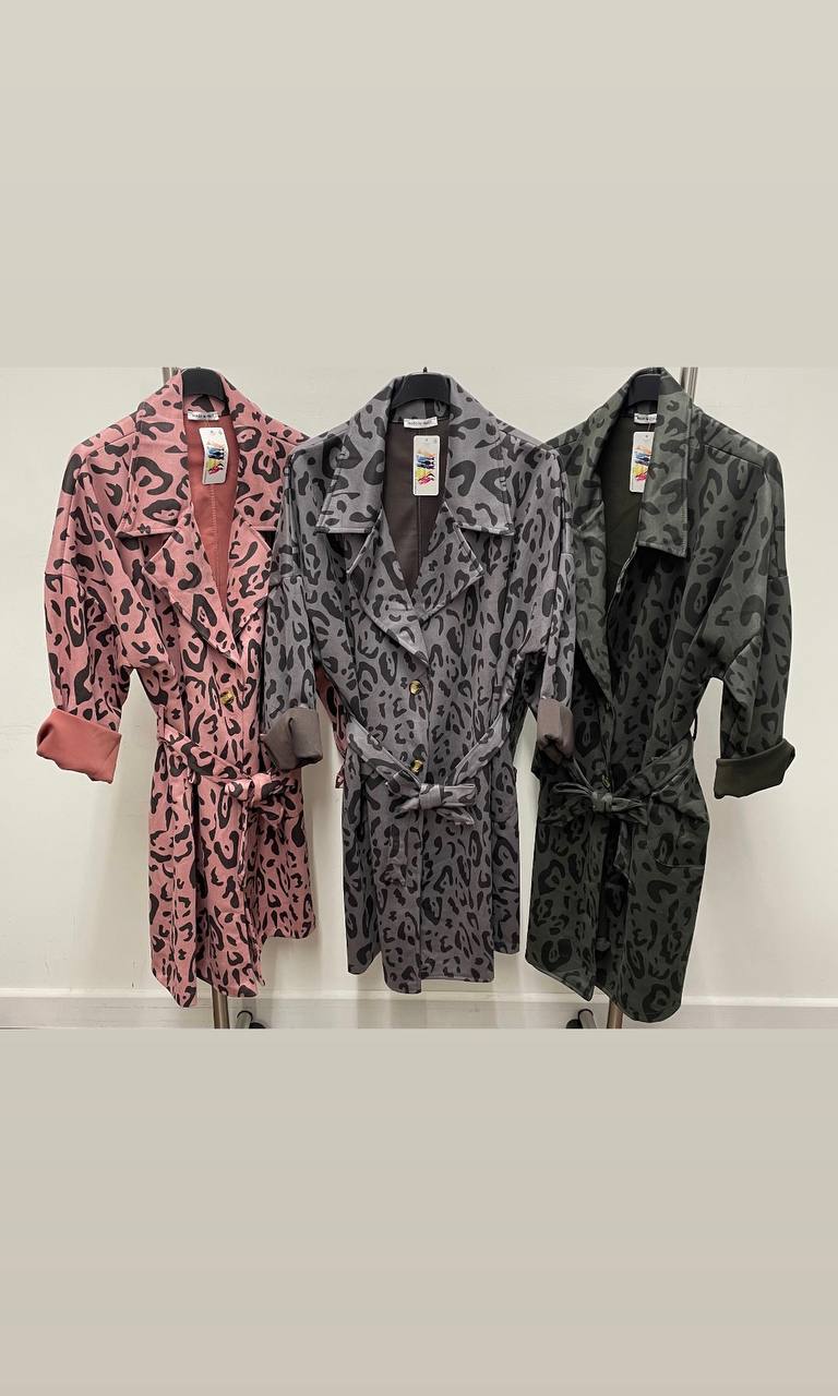 Leopard Print Mac Coat