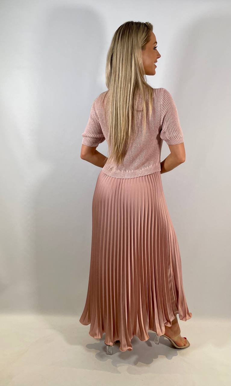 Satin Skirt Jumper Dress
