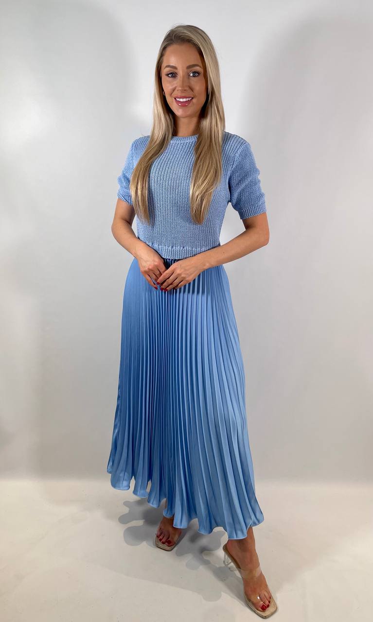 Satin Skirt Jumper Dress