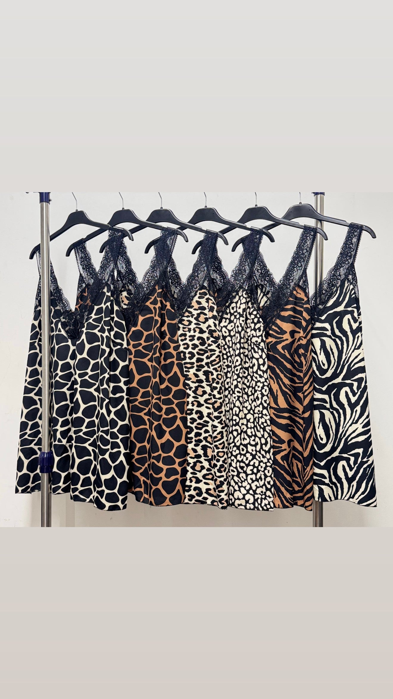 Printed Lace Vest Top