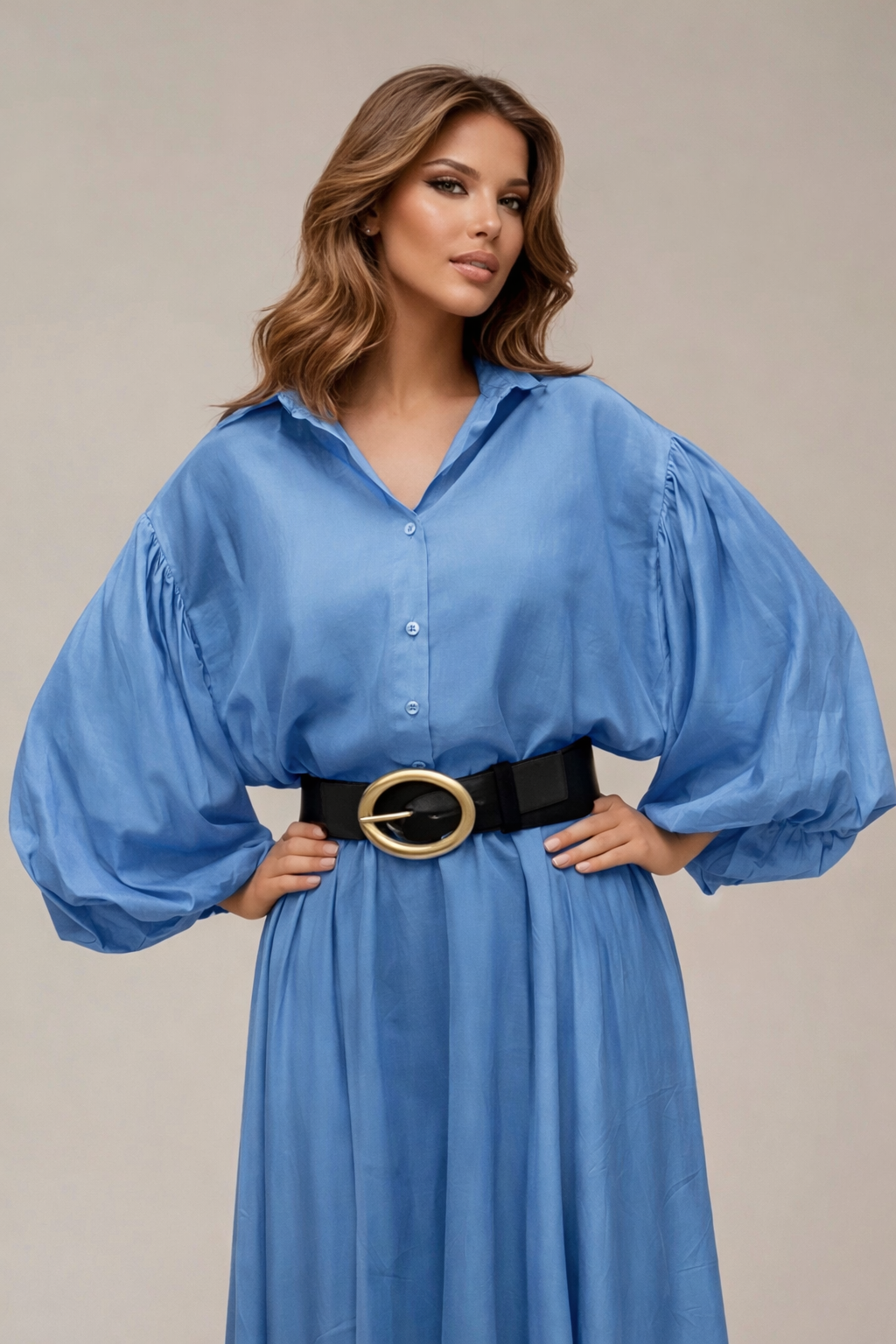 Serena Balloon Sleeve Blouse