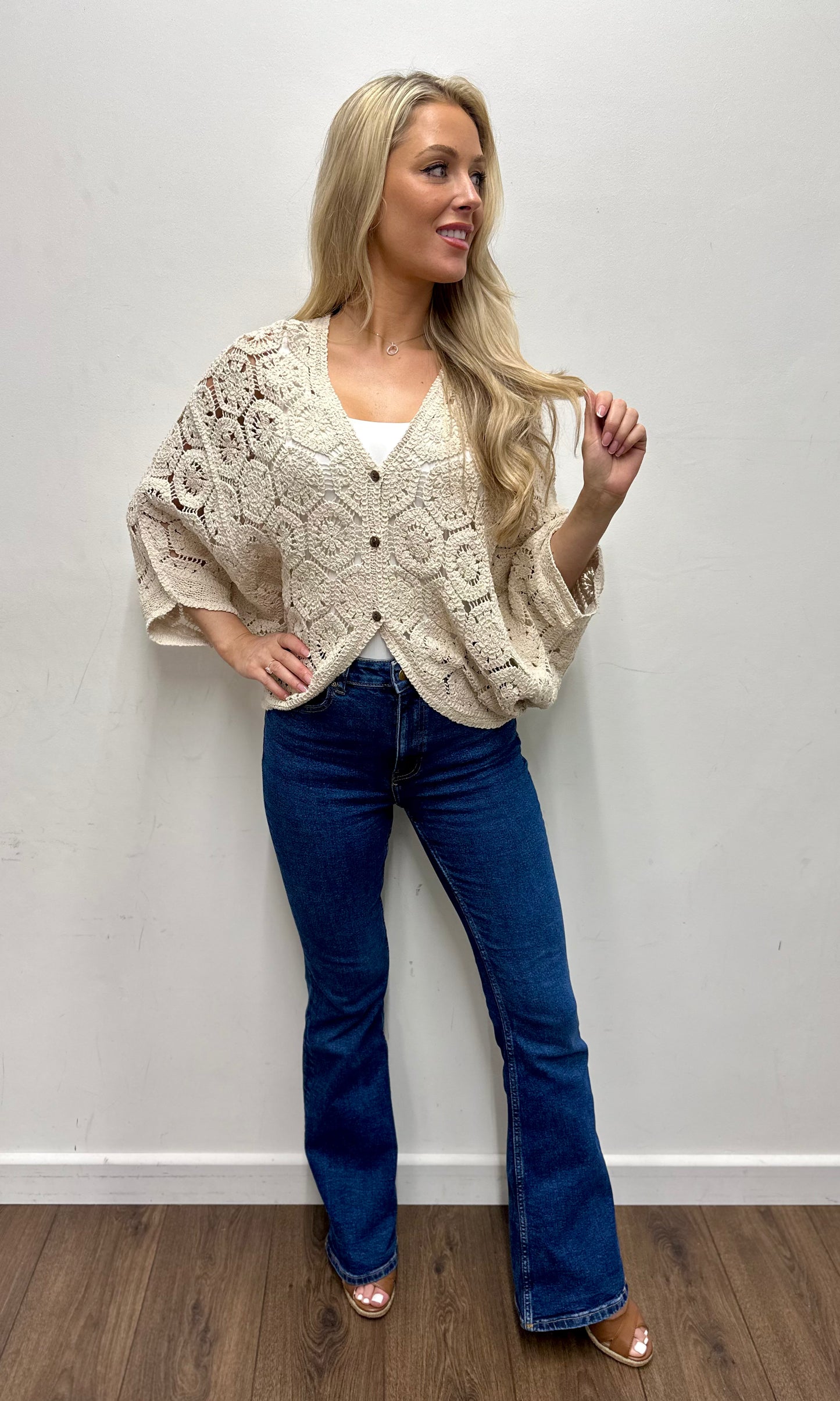 Crochet Batwing Cardi