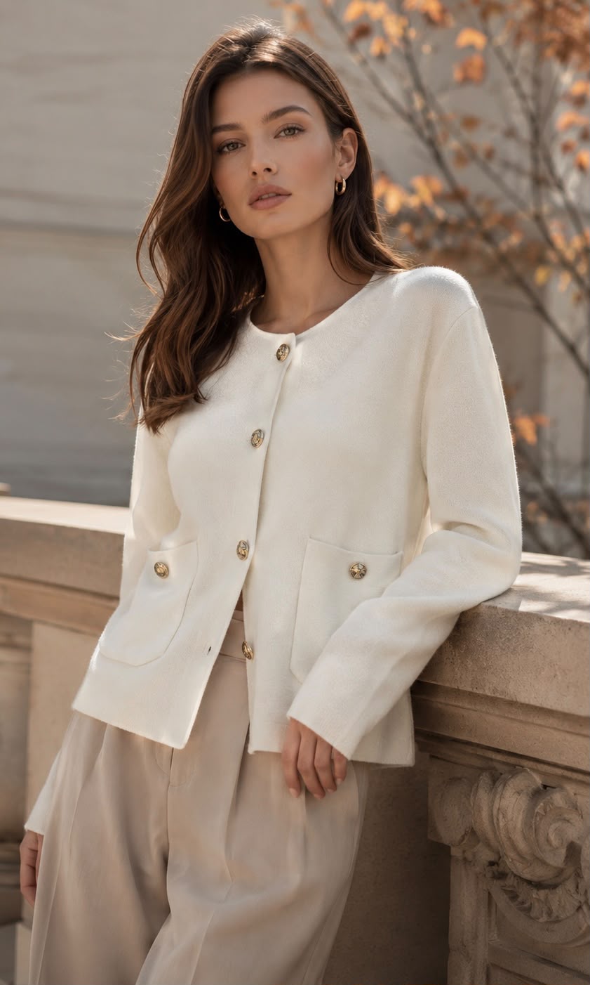 Wholesale Maple gold button cardi for Boutique Retailers - Catwalk style wholesale