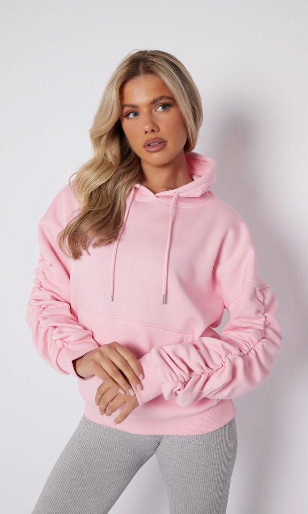 Ruched Sleeve Hoody 1734