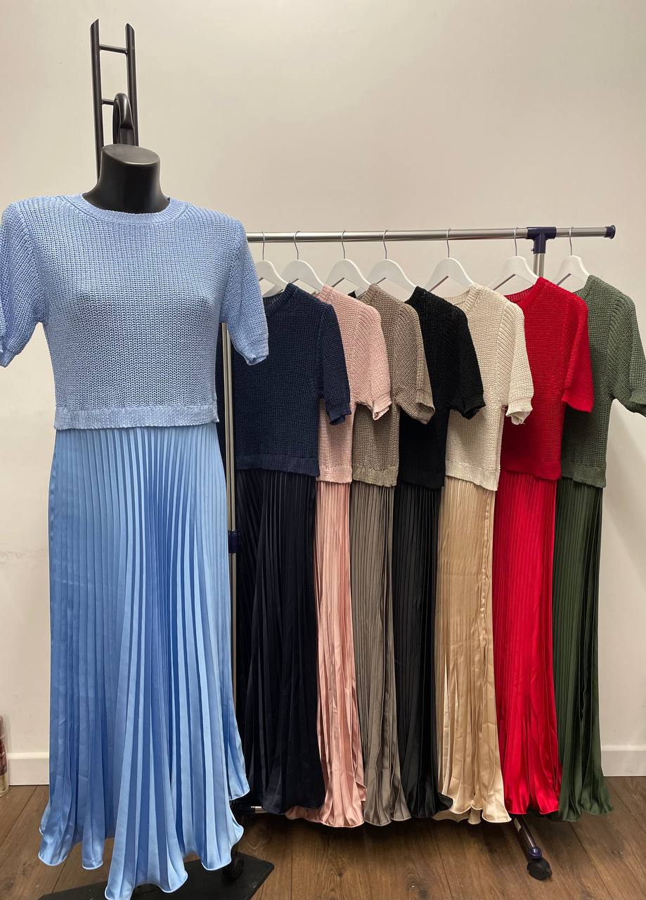 Satin Skirt Jumper Dress